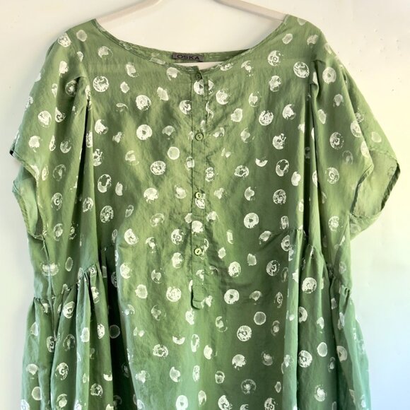 Oska Mini Dress Relaxed Fit Very Light Fabric One Size with Its Leggings - Picture 5 of 10